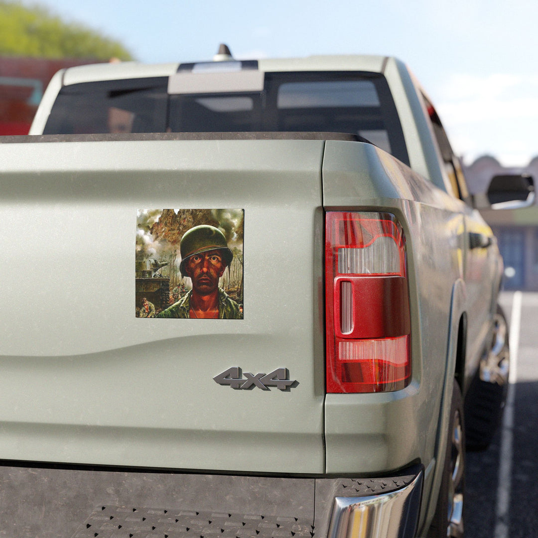 Two Thousand Yard Stare Car Magnet