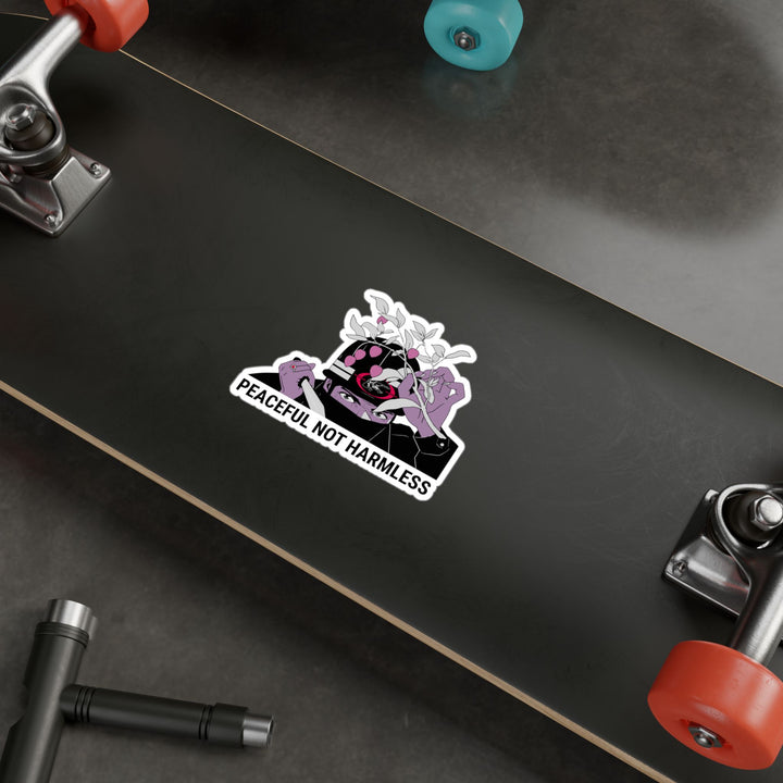 Peaceful Not Harmless Sticker