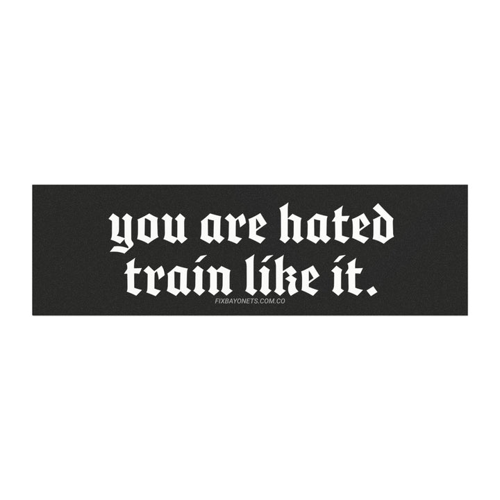 You are hated, train like it Car Magnet
