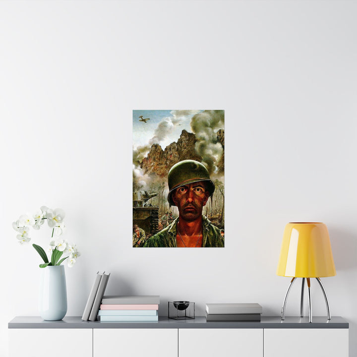 Two Thousand Yard Stare Paper Poster