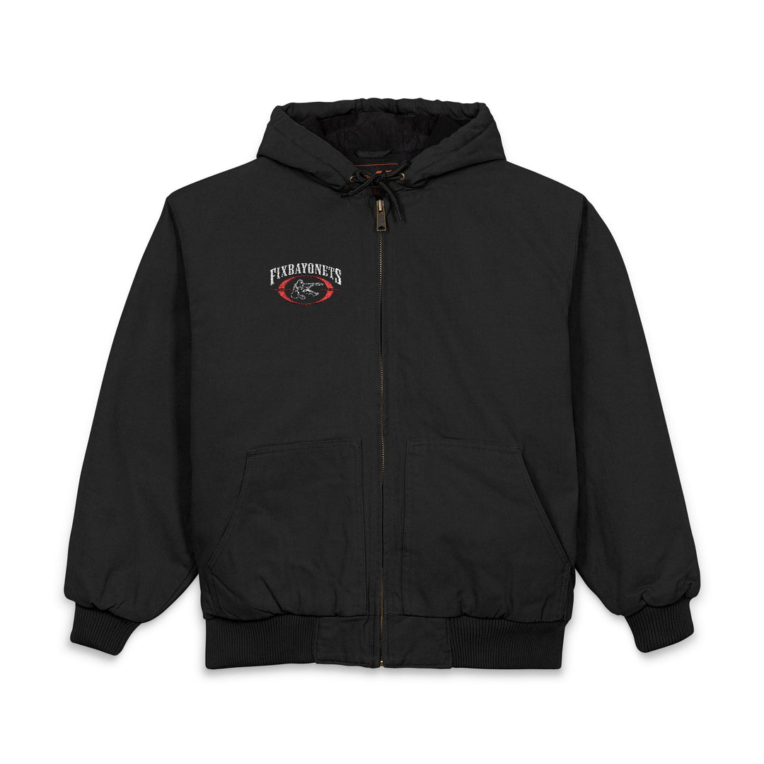 Hooded Work Jacket Duck Cloth (Embroidered)