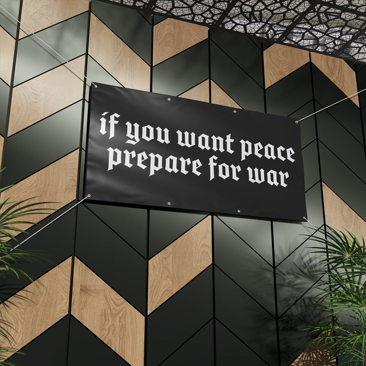 PREPARE FOR WAR HEAVY DUTY BANNER
