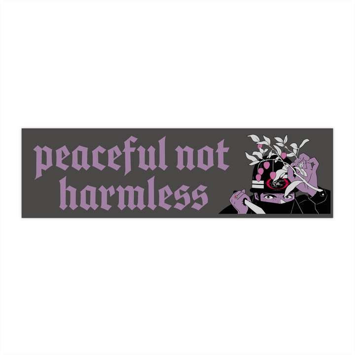Peaceful Not Harmless Sticker