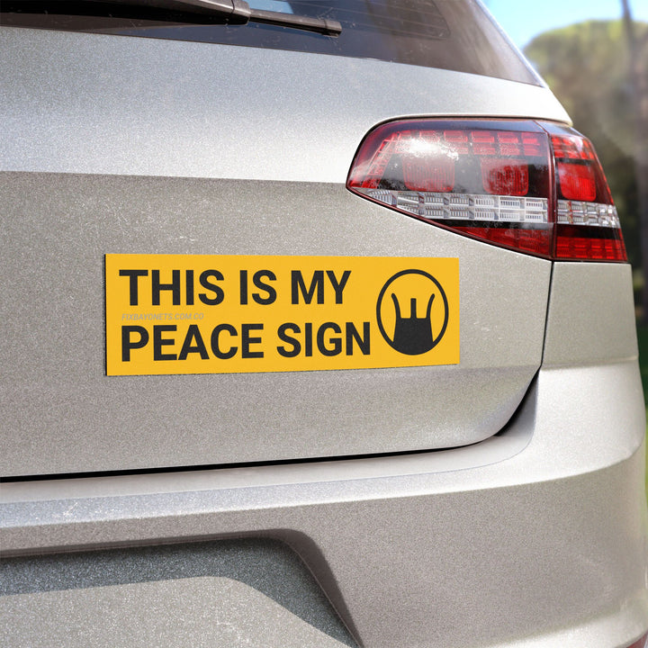 THIS IS MY PEACE SIGN Car Magnet