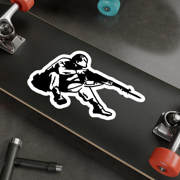FixBayonets Crouched Marine Sticker