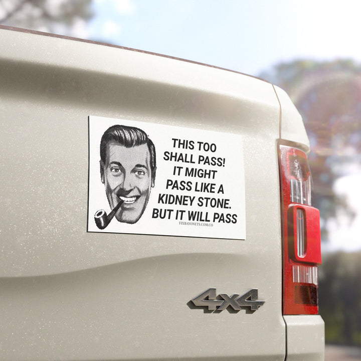 PASS LIKE A KIDNEY STONE Car Magnet