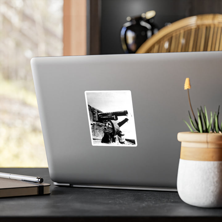Skull on a Tank Sticker