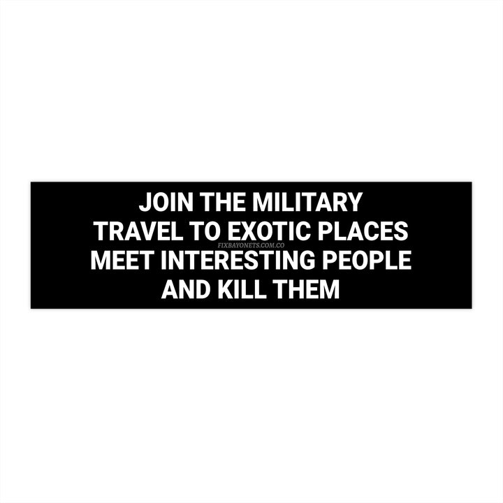 Join The Military Sticker