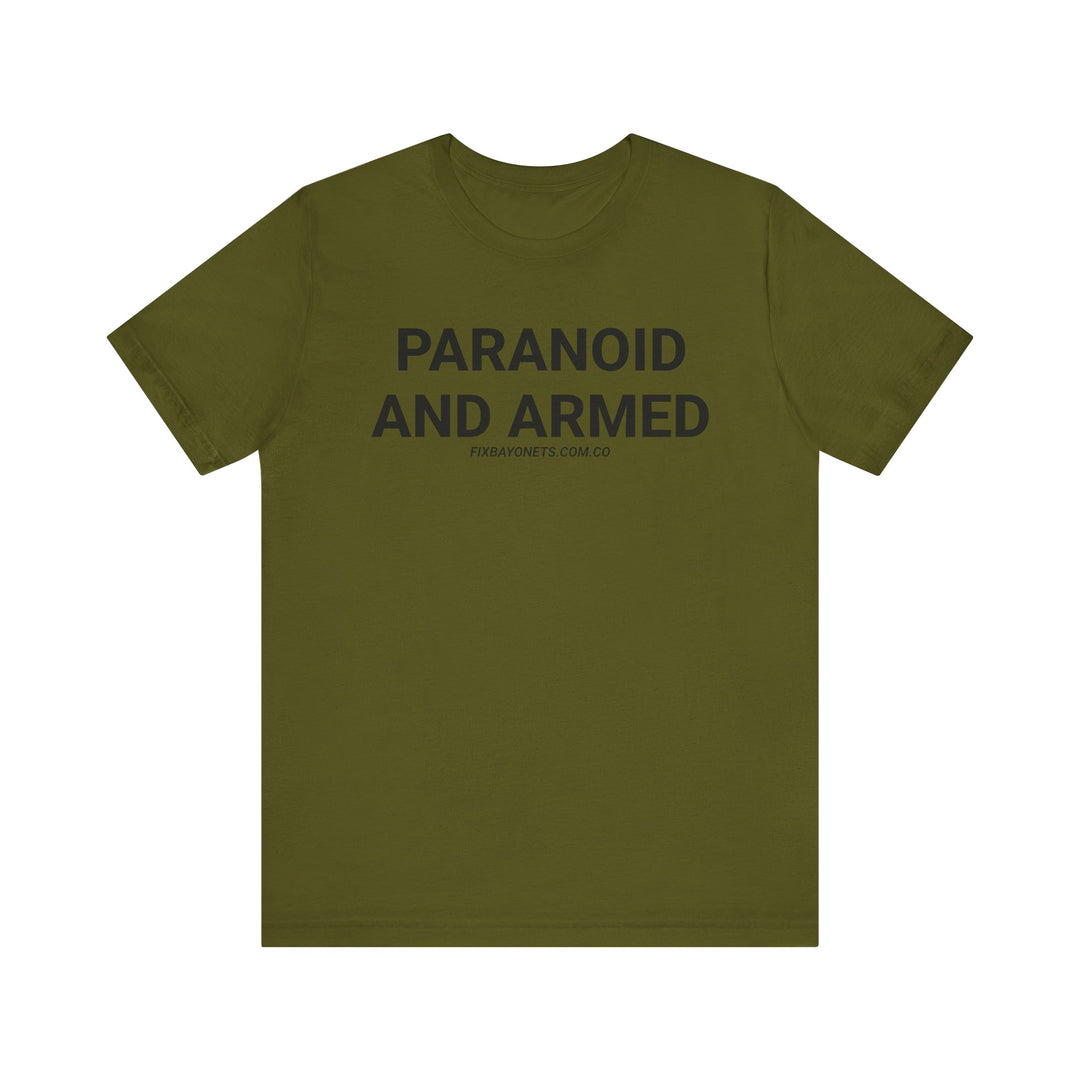 PARANOID AND ARMED TEE
