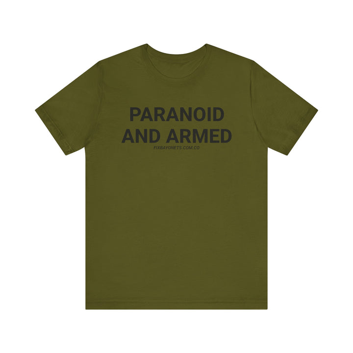 PARANOID AND ARMED TEE
