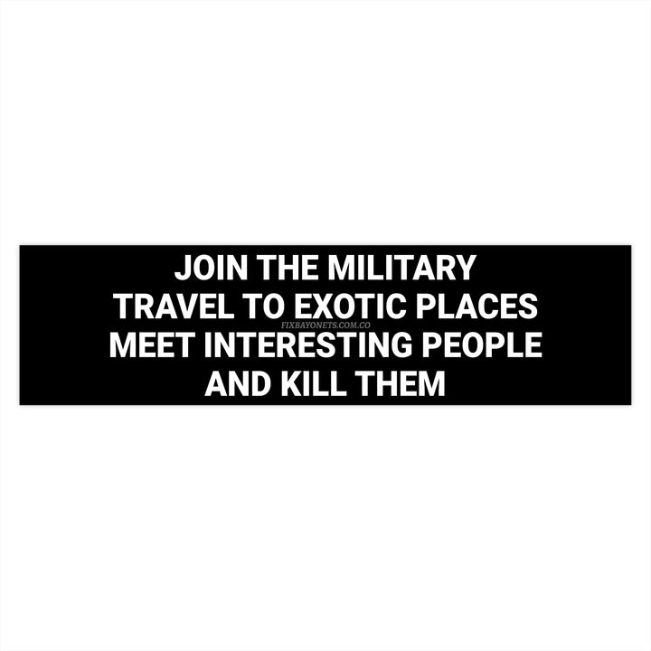 Join The Military Sticker