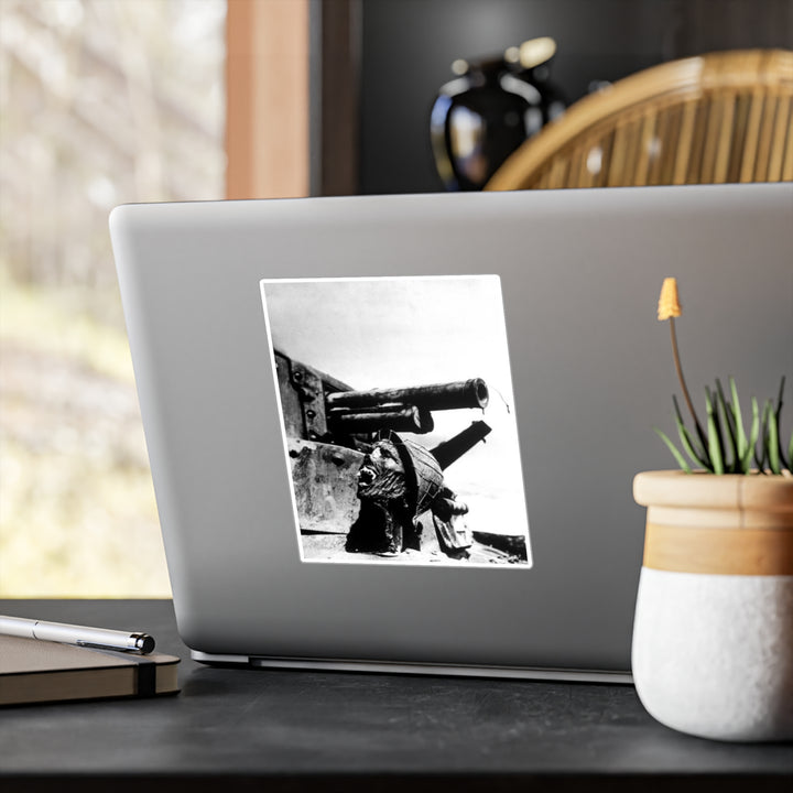 Skull on a Tank Sticker