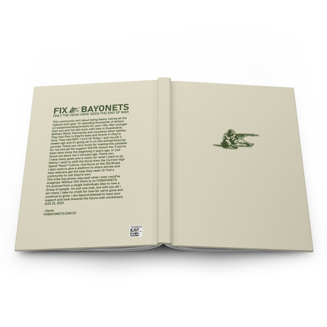 FixBayonets Hardcover Notebook