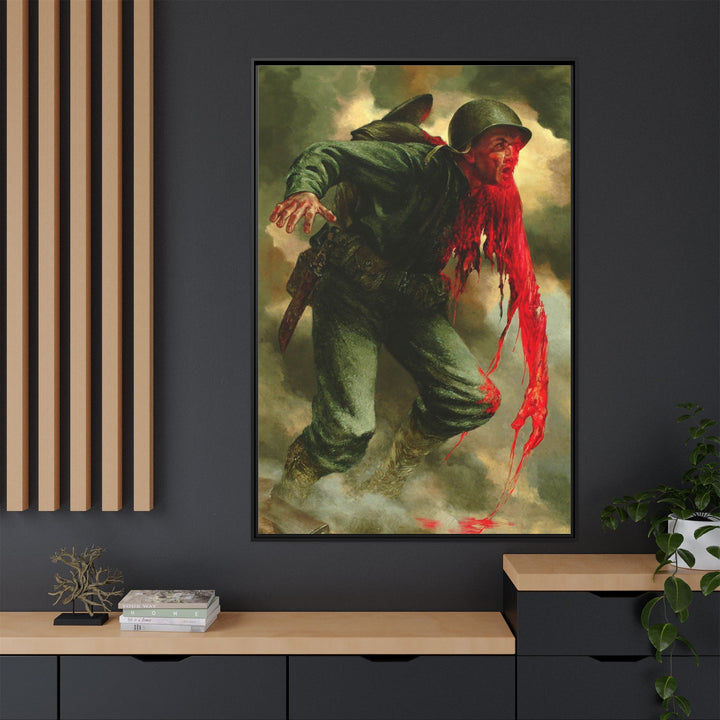 COST OF WAR - Framed Art Canvas