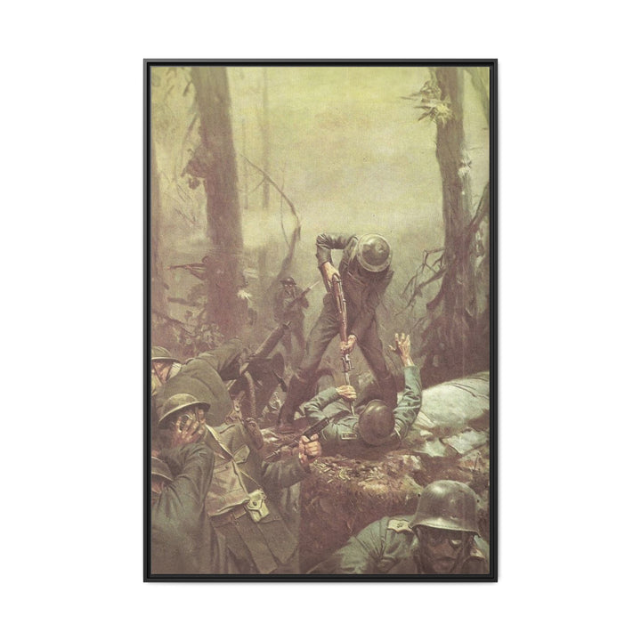 Devildog - Framed Art Canvas