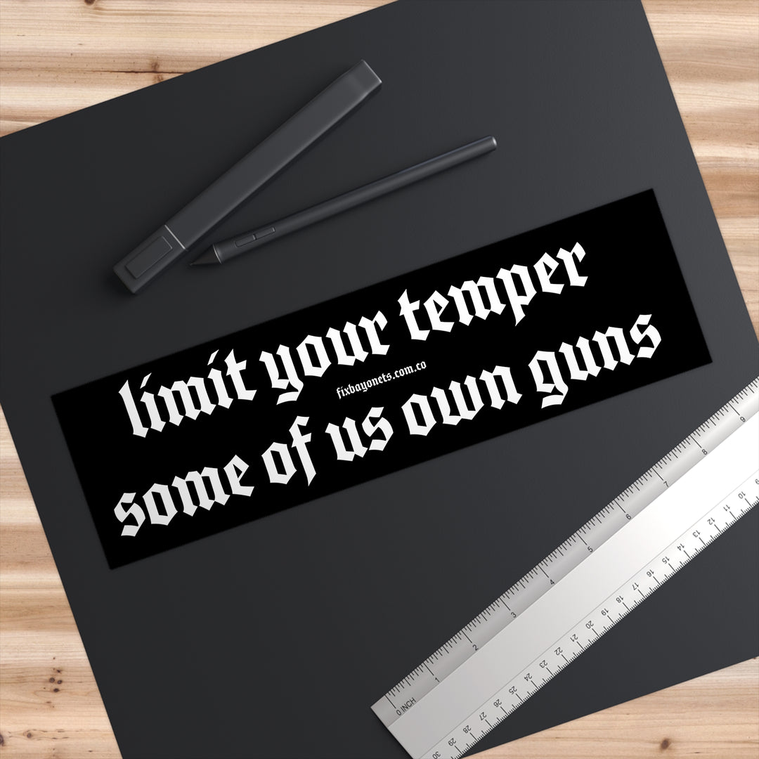 Limit Your Temper Sticker
