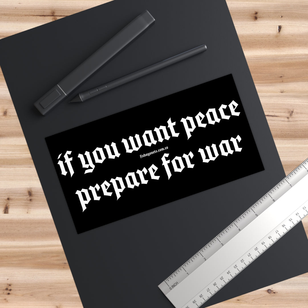 Prepare For War Sticker