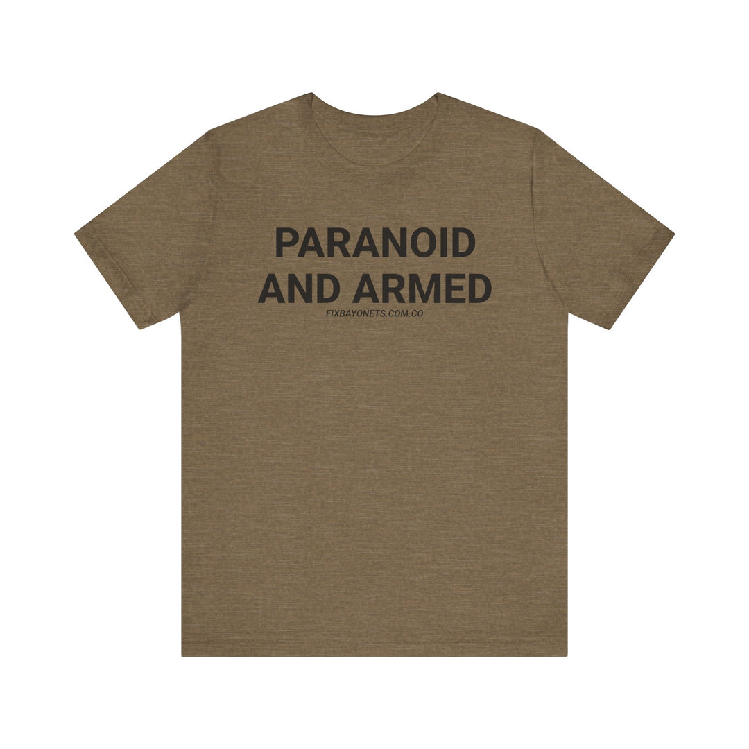 PARANOID AND ARMED TEE