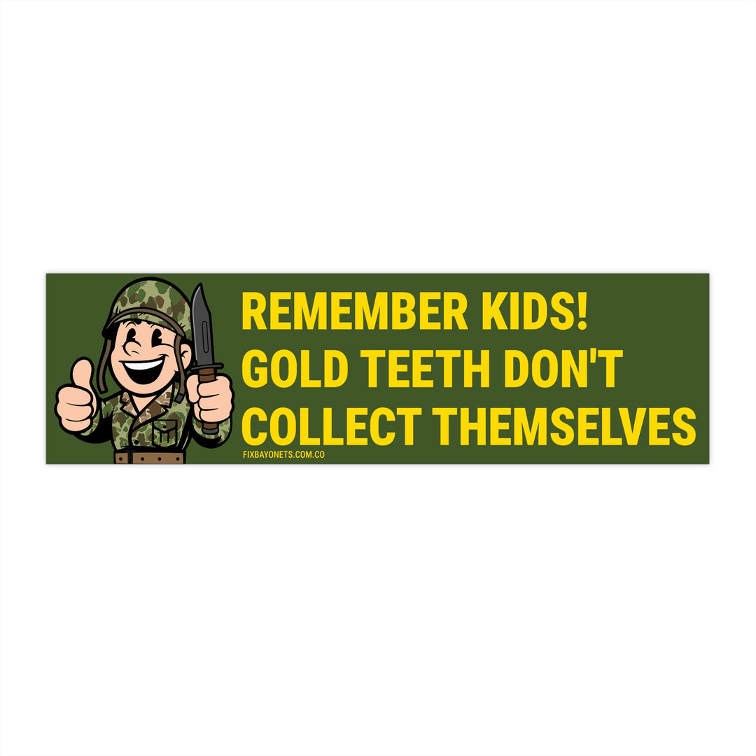 BayonetBoy Gold Teeth Sticker