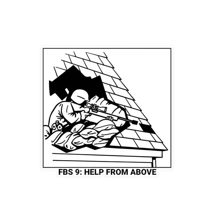 Help From Above Sticker