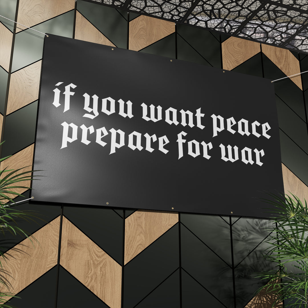 PREPARE FOR WAR HEAVY DUTY BANNER