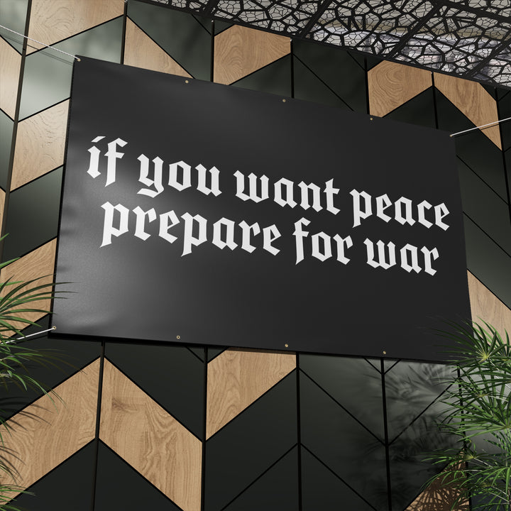 PREPARE FOR WAR HEAVY DUTY BANNER