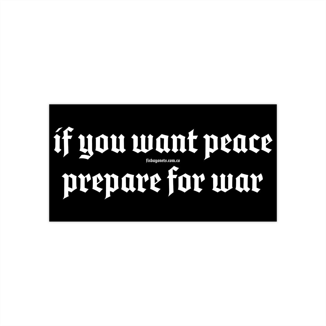 Prepare For War Sticker