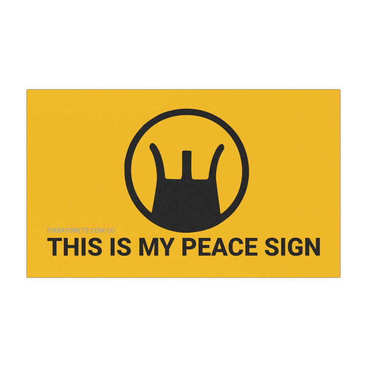 THIS IS MY PEACE SIGN Car Magnet