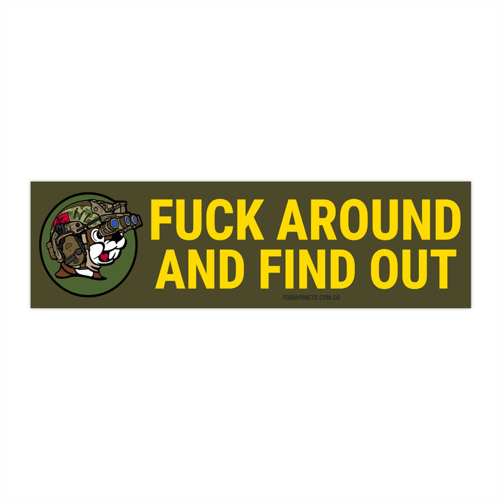 Tactical Squirrel FAFO Sticker