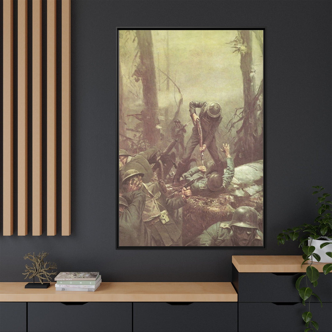 Devildog - Framed Art Canvas