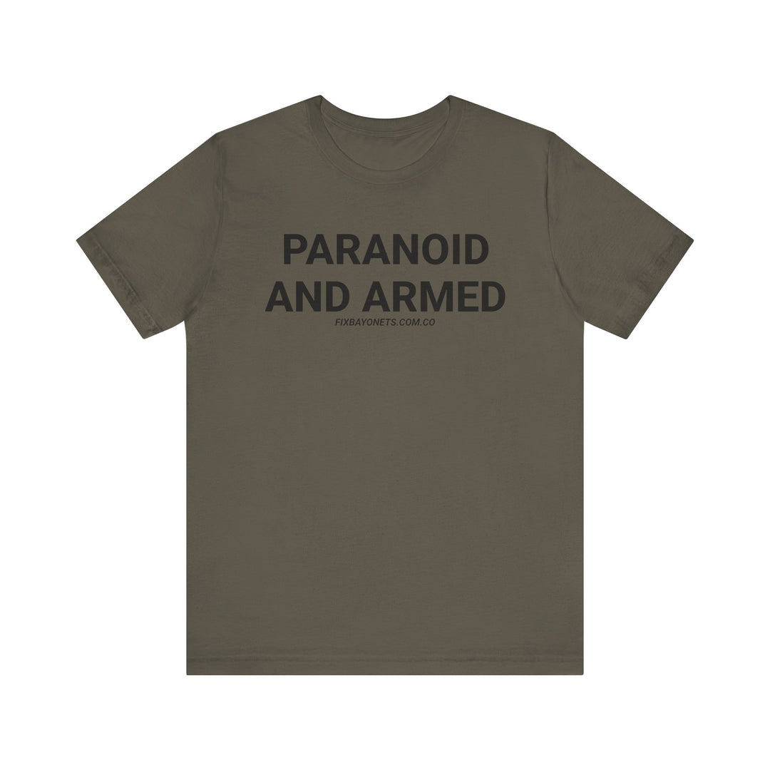 PARANOID AND ARMED TEE