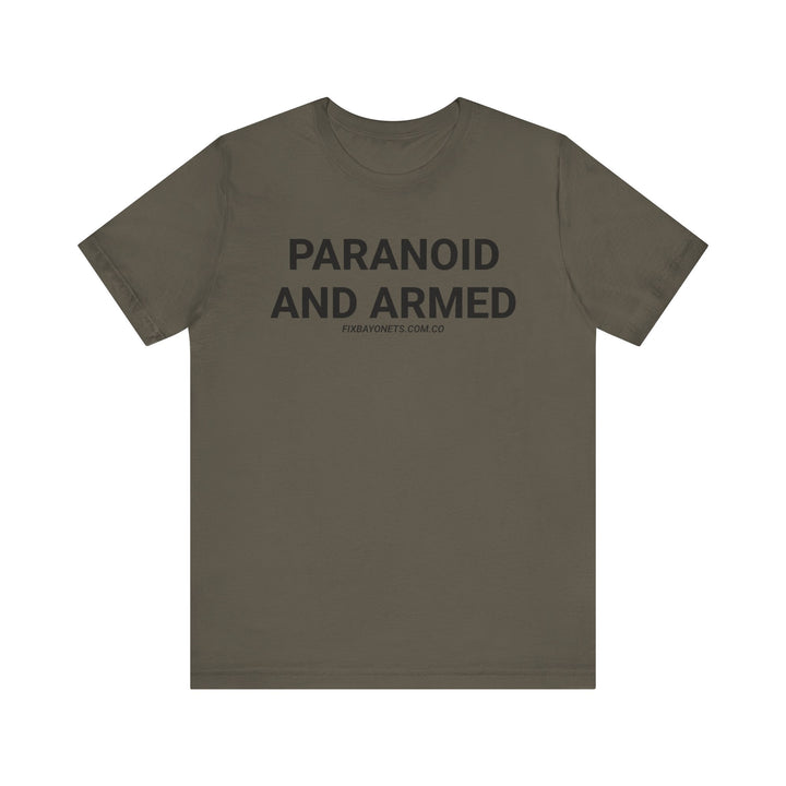 PARANOID AND ARMED TEE