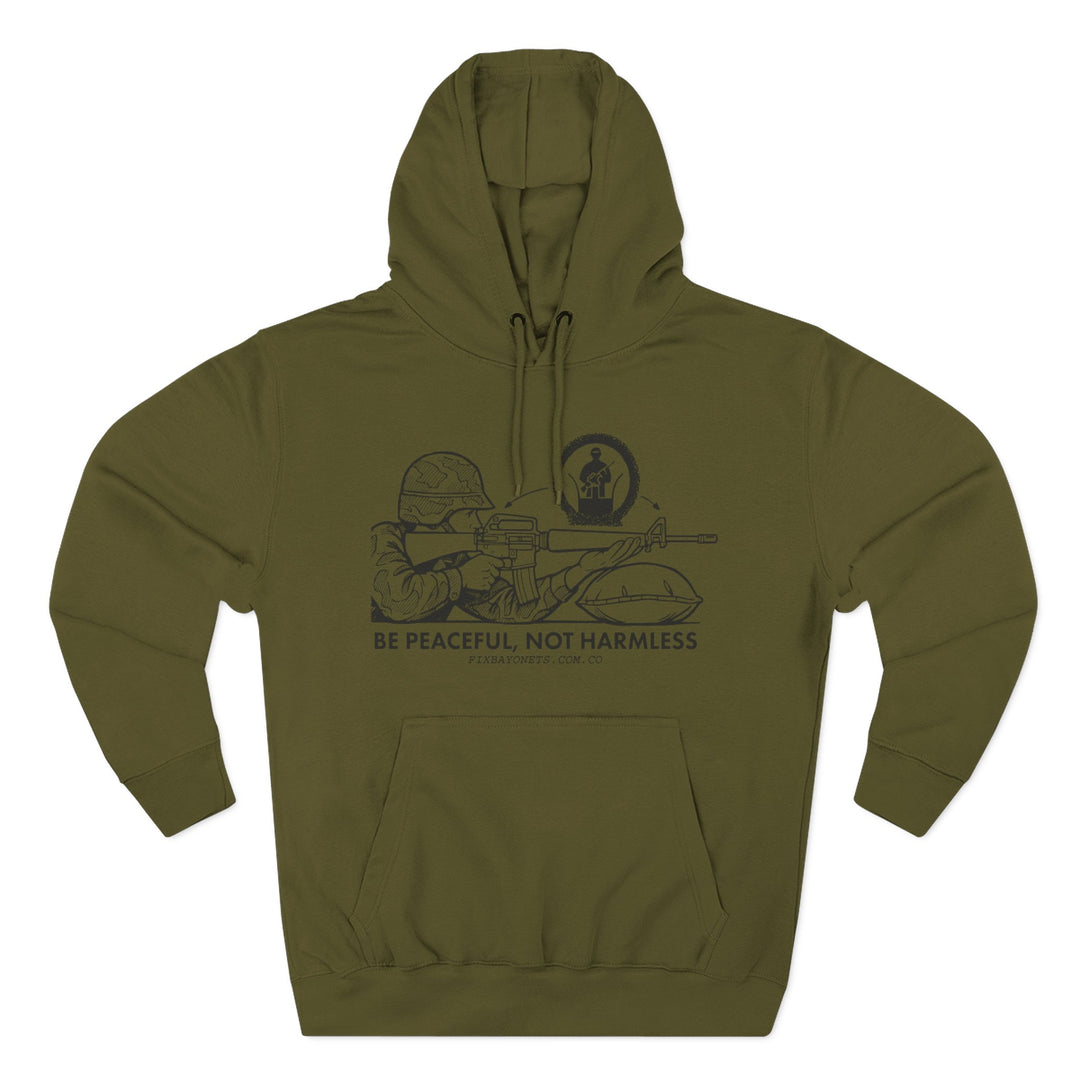 Be Peaceful, not Harmless Hoodie