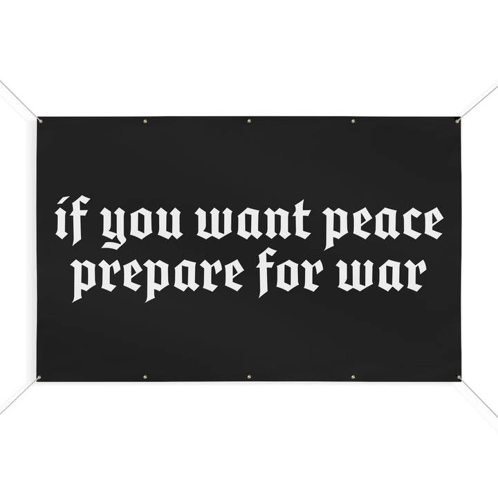 PREPARE FOR WAR HEAVY DUTY BANNER