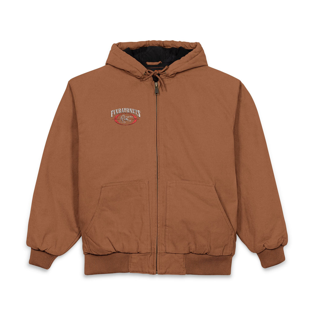 Hooded Work Jacket Duck Cloth (Embroidered)