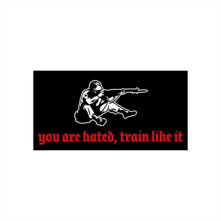 You are Hated, Train Like It Sticker