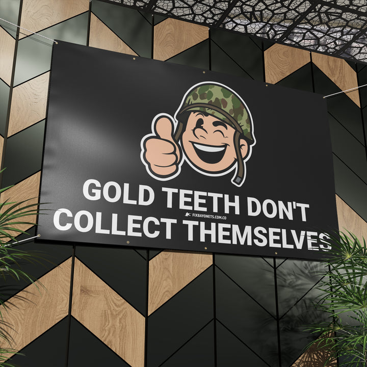 GOLD BAYONET BOY BANNER