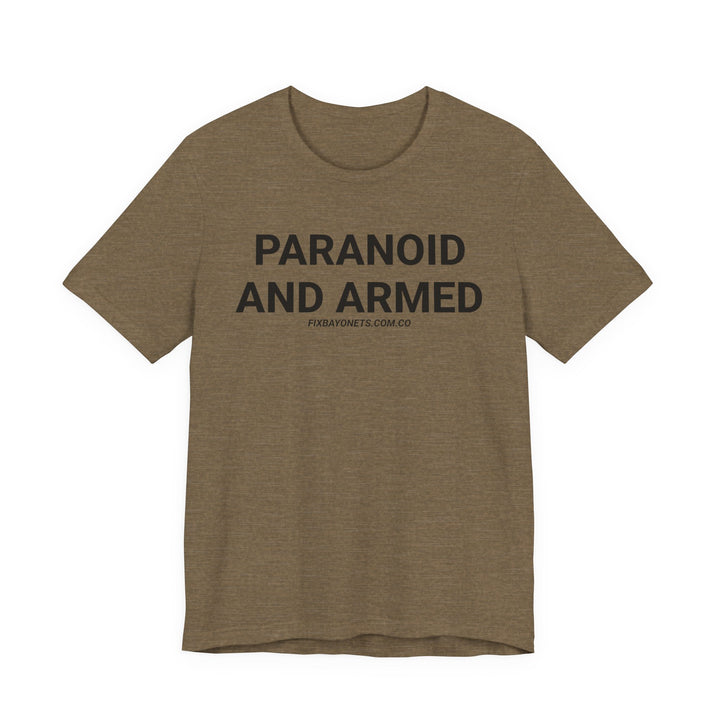 PARANOID AND ARMED TEE