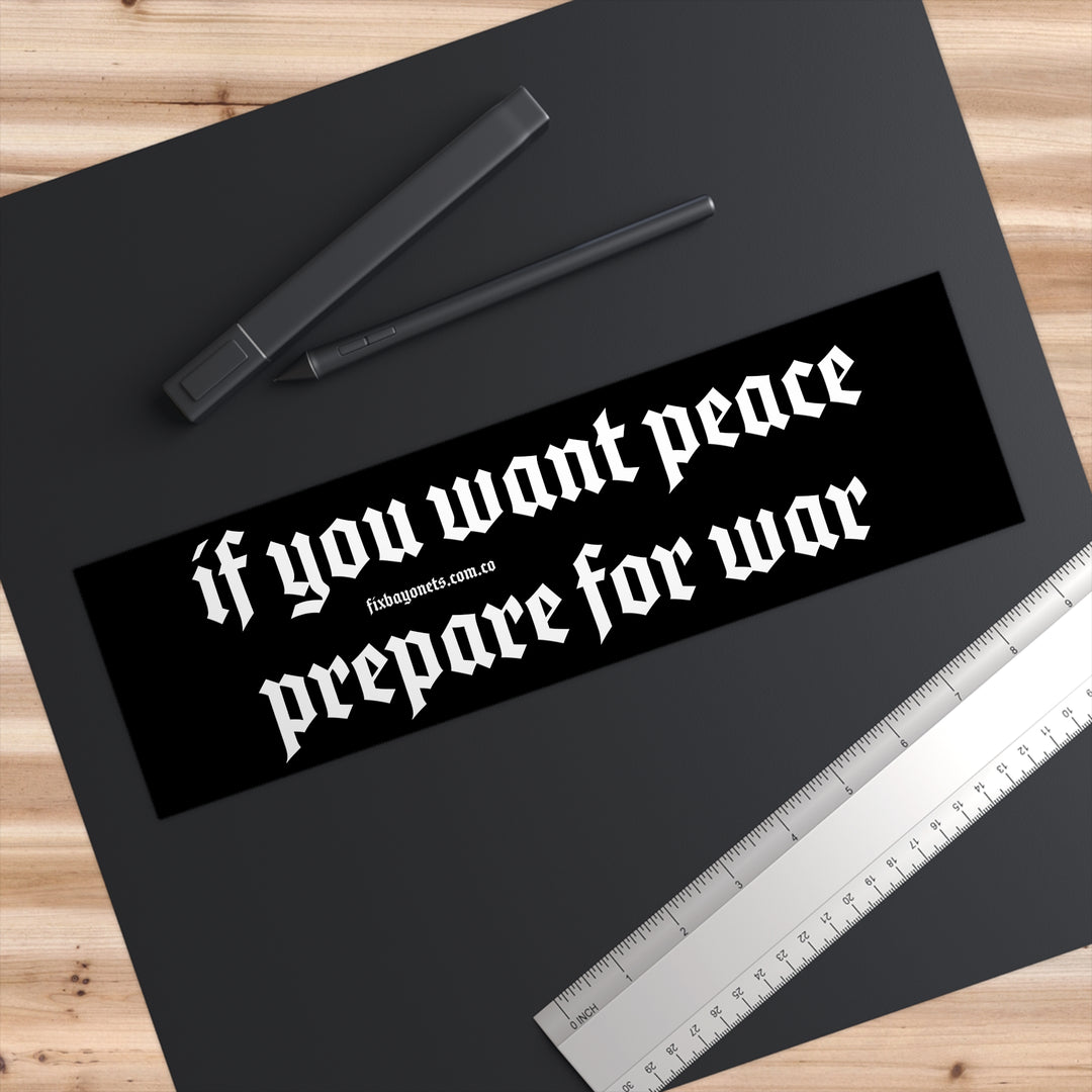 Prepare For War Sticker