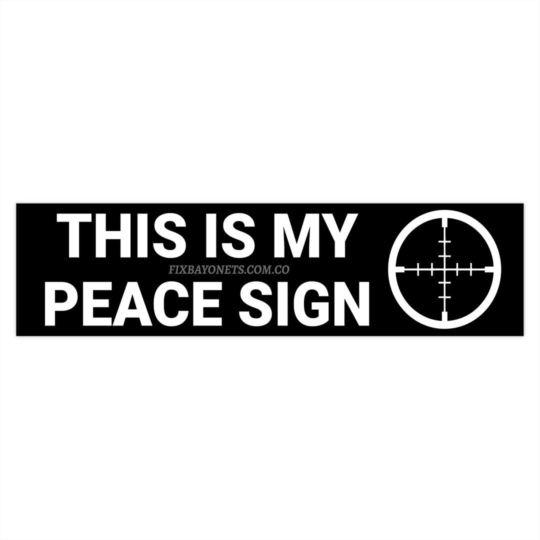 This is my Peace Sign Sticker (Reticle)