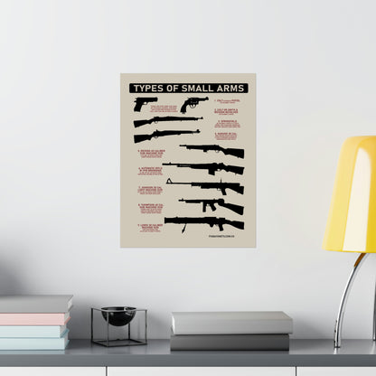 TYPES OF SMALL ARMS Poster