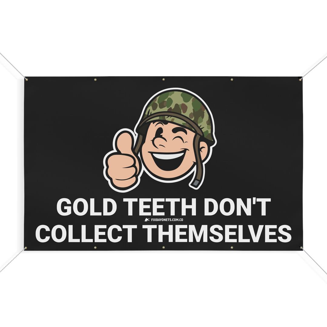 GOLD BAYONET BOY BANNER