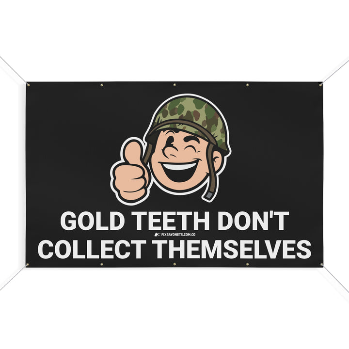 GOLD BAYONET BOY BANNER