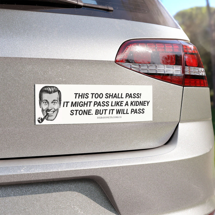 PASS LIKE A KIDNEY STONE Car Magnet