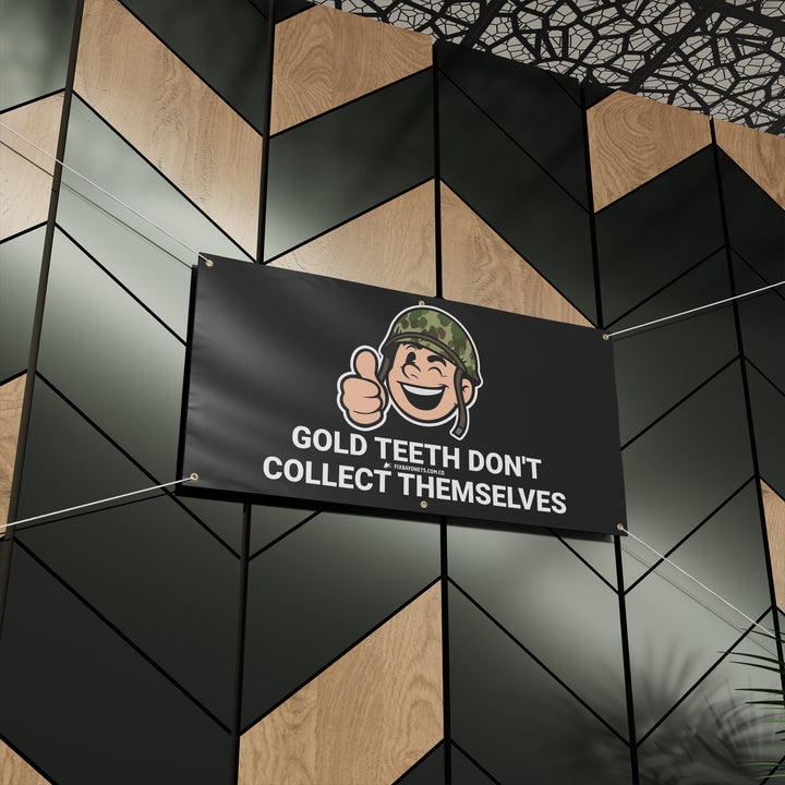 GOLD BAYONET BOY BANNER