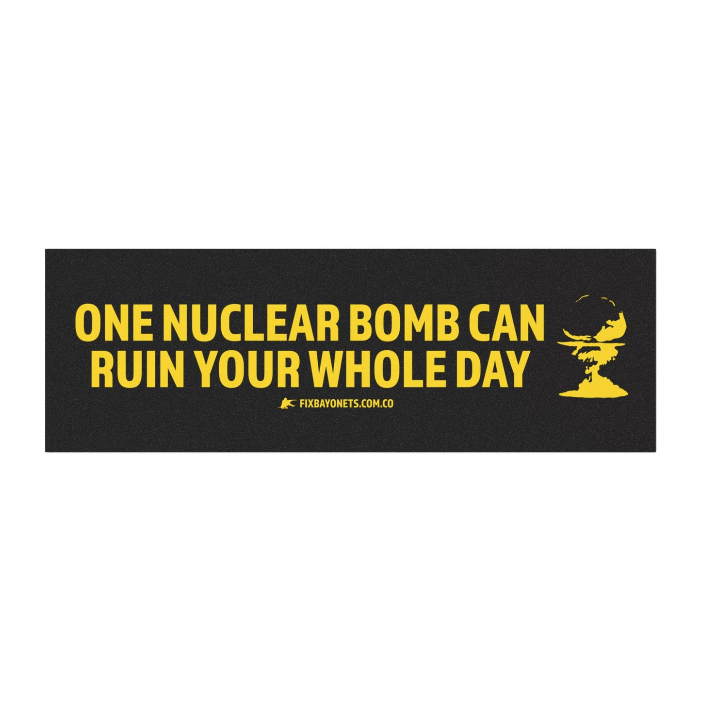 One Nuclear Bomb Car Magnet