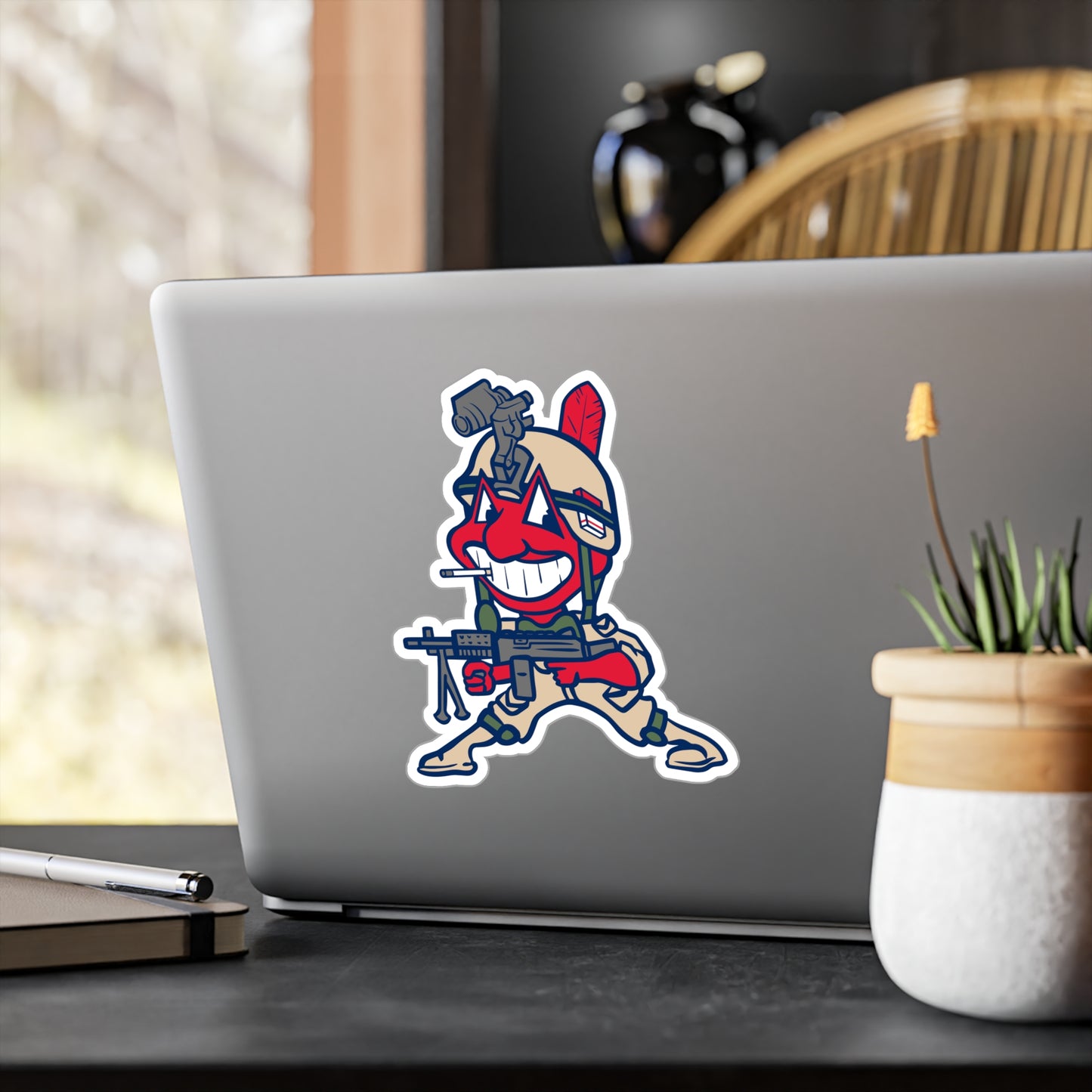 Corporal Wahoo SAW Sticker