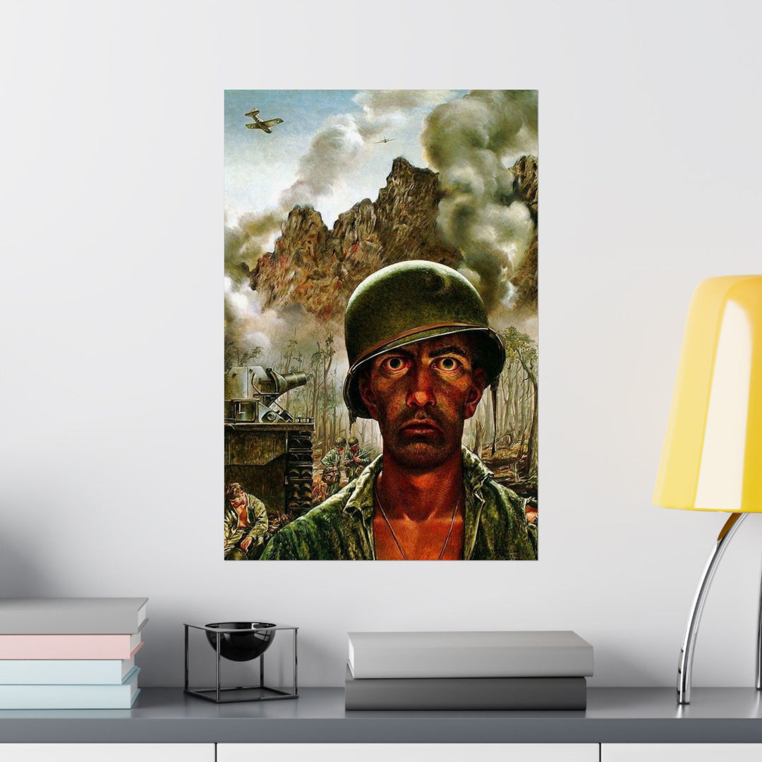 Two Thousand Yard Stare Paper Poster