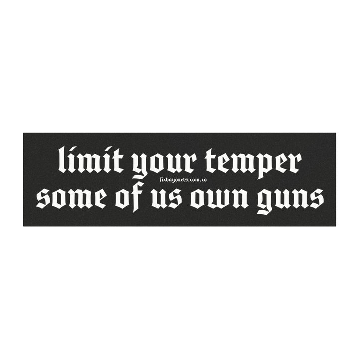 Limit Your Temper Magnet