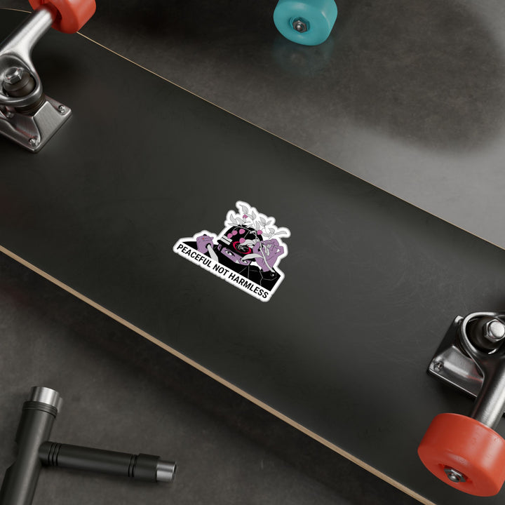 Peaceful Not Harmless Sticker